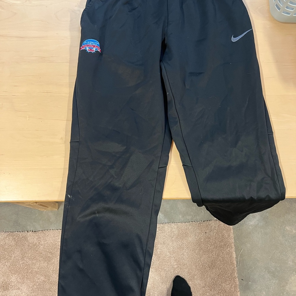 Nike Kids Black Joggers with Logo
